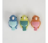 Simply Make Crochet Budgie Trio Craft Kit, Contains All Supplies Needed for Crochet, Hook, Yarn, Adults Craft, Decoration, Home Décor, Follow Patterns, Gifts