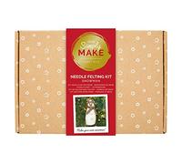 Simply Make, DSM 106046, Needle Felting Kit, Create Your Own Christmas Snowman Decoration by docrafts (Approx 18cm Tall)