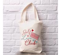 Simply Make Embroidery Tote Bag Craft Kit, Self Love Club, Ideal Crafts Accessories for Adults and Teenagers, Makes a Perfect Present, Hand Sewing Stitch Craft with Needle and Threads
