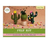 Simply Make Felt Cactus - Set of 3, Felting Craft Making Kit for Adults and Older Kids, Make Lovely Decorations for Your Home, Kitchen Accessories, Felt Crafts Make A Great Present, Ideal Hobbies