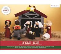 Simply Make Felt Nativity Scene Christmas Kit, Craft Accessories, Ideal for Beginner and Experienced Crafters, Great Felt Fabric Craft Set Gift, Ideal for Adult and Older Kids