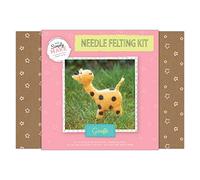 Simply MAKE Giraffe Needle Felting Kit - Adult Crafts & Beginners - Wool, Needles, Tools - Whimsical Realism - Unisex - Miniature - Non-Foldable