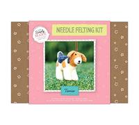 Simply Make Needle Felting Craft Kit Set-Terrier, Wool, Home, Children and Adults Hobby