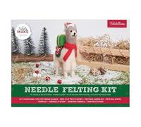 Simply Make Needle Felting Kit Christmas Falallama Llama, Including Wool, Needles, Tools, Beginners, Needle Felting Craft Kits, Starter Hobby Craft, Decoration, Gift, Hobbies for Crafty Enthusiasts