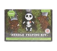 Simply MAKE Needle Felting Kit Halloween Miss Skeleton, Including Wool, Needles, Tools, for Beginners, Craft Kit, Starter Hobby, Decoration, Gift, Hobbies for Crafty Enthusiasts
