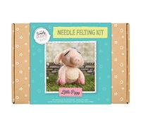 Simply Make Needle Felting Kit - Little Piggy Design for Kids and Adults, Including Wool, Needles, and All Tools, Perfect for Adult Crafts and Beginners - Needle Felting Art & Craft Kit