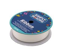 Simply Making Bridal White Cake Ribbon - Food-Safe - 24mm x 20m - Bridal White Cake Decorations - Professional Grade, Food Safe, Stain Resistant, Non-Colour Transfer Ribbon