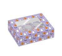 Simply Making Fright Night Halloween Cupcake Box, Halloween Treats, Holds 6 or Holds 12 Pack of 2 (Holds 6)