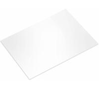 Simply Making Oblong Rectangle Masonite White or Black Cake Board, Gloss and Matt Masonite Board (White Gloss, 16" x 12")