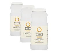 Simply Mango Smoothie, Vegan Blendable Concentrated Smoothie Mix Made with Real Fruit Puree (1 Litre) (Pack of 3)