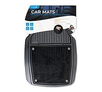 Simply MR2007 Black PVC Car Mats with Detachable Carpet - Durable, Easy to Clean, Non-Slip for long lasting protection includes x2 Front Mats and x2 Rear Mats - Universal Fit for all Vehicles