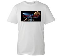 Simply Music Red T-Shirt, Famous British Pop Band 40th Anniversary Reunion Tour Shirt, Gift Unisex Tee Top (White, L Years)
