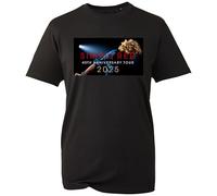 Simply Music Red T-Shirt, Famous British Pop Band 40th Anniversary Reunion Tour Shirt, Gift Unisex Tee Top (Black, 3XL)