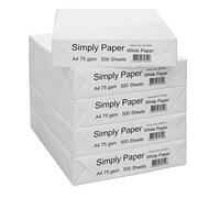Simply Paper A4 75gsm Multipurpose Paper: 1 box=5 Reams:2500 sheets: Wholesale Offer (Select Number of Boxes Required): Free 48Hr Delivery (1)