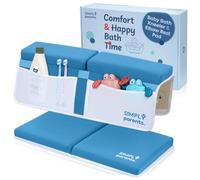 Simply Parents Comfortable Baby Bathtub Knee and Elbow Support Set, Quick Drying, Non-Slip, Bathtub Knee Pads for Bathing Babies, Baby Bathtime Essentials for Newborn