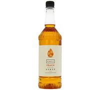 Simply Peach Syrup, Vegan & Nut Free Flavoured Syrup for Coffee, Cocktails & Baking (1 Litre)
