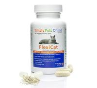 Simply Pets Online FlexiCat Joint Supplement for Cats - Vet-Formulated Cat Joint Support & Mobility - Extra Green Lipped Mussel & Glucosamine - 60 Sprinkle Capsules - For Senior Cats