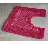Simply Pink / Berry Pink Toilet Mat With Cutout 55X55Cm High Pile 15-25Mm