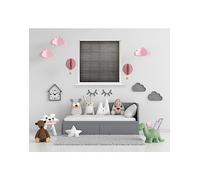 Simply PLEATED BLIND 120 cm Wide x 200 cm Drop, Charcoal Grey