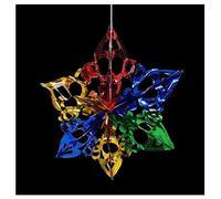 Simply Products 40cm Star Foil Garland - Christmas Hanging Decoration Wall Ceiling Xmas Deco (Red, Blue, Green & Gold)