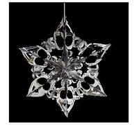 Simply Products 40cm Star Foil Garland - Christmas Hanging Decoration Wall Ceiling Xmas Deco (Silver)