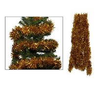Simply Products 4M Chunky/Fine Cut Christmas Tinsel Garland Decoration (Gold)