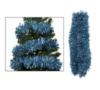 Simply Products 4M Chunky/Fine Cut Christmas Tinsel Garland Decoration (Ice Blue)