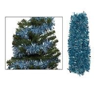 Simply Products 4M Chunky/Fine Cut Christmas Tinsel Garland Decoration (Ice & Silver)