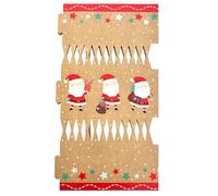 Simply Products 6pc Make and Fill Your Own Christmas Party Cracker Kit - Festive Seasonal Cracker Craft DIY Kit (Santa with Stars)