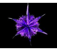 Simply Products Foil Garland Long Star - Christmas Hanging Decoration Wall Ceiling Xmas Deco (Dark Purple)