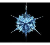 Simply Products Foil Garland Long Star - Christmas Hanging Decoration Wall Ceiling Xmas Deco (Turquoise)