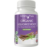 Simply Pure Organic Liquorice Root for Digestive Health | 450mg x 90 Capsules | 100% Pure Soil Association Certified | Gluten Free | GM Free | Vegan