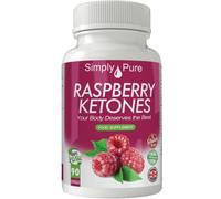 Simply Pure Raspberry Ketones | Weight Loss Support | 500mg Concentrate (Equivalent to 5000mg Active Ingredient) Capsules x 90 | Gluten Free | GM Free | Vegan