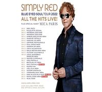 Simply Red European Tour 2022 A3 Print Poster Wall Art Home Decor Album Gift Present Photo Living Room Dining Room Bedroom Unframed Concert Tour Gig Live