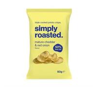 Simply Roasted Simply Roasted Mature Cheddar & Red Onion Crisps 93g