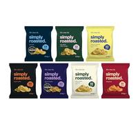 Simply Roasted - Ultimate Mixed | 24 x 21.5g Impulse Bags | Full Flavour Experience | Vegan | 50% Less Fat | Under 99 Cals Per Serve | Triple Cooked for the Ultimate Crunch | Gluten & Allergen-Free