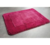 Simply Rose / Berry Pink Bath Mat 55X65Cm High Pile 15-25Mm
