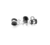 Simply S-10-PC 10 Pack 10mm Zinc Plated Mild Steel & Edpm Rubber P-Clip Jubilee Clip - Strong, Durable, Easy to Use