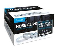 Simply S-4X-MSE 10 Pack 85-100mm Mild Steel Hose Clip Jubilee Clip - Strong, Durable, Easy to Use