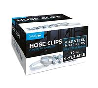 Simply S-71/2-MSE 10 Pack 158-190mm Mild Steel Hose Clip Jubilee Clip - Strong, Durable, Easy to Use