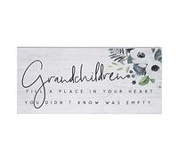 Simply Said, INC Grandchildren Fill Your Heart Inspire Boards 12 x 5.5 inch Rustic Wood Sign, Made in USA, ISB1280