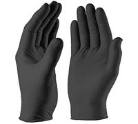 Black medical grade Nitrile gloves - Strong, Multi-Purpose, Powder Free Simply Sanitize Large Nitrile Gloves - BNG007 - 100PK