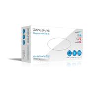 Simply Sanitize Blue industrial grade Nitrile gloves - Strong, Multi-Purpose, Powder Free Large Nitrile Gloves - BNG003-DS - 100PK