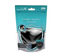Simply Sanitize Reusable Fabric Black Face Mask, NM001
