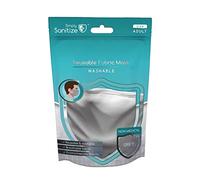 Simply Sanitize Reusable Light Grey Fabric Face Mask NM003