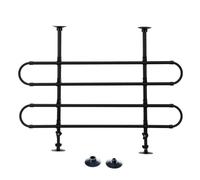 Simply SDG002 Tubular Universal Fitting Dog Guard for Cars Height and Width Adjustable, Black