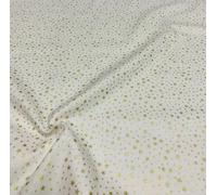Simply Sew Crafty™ 100% Cotton Makower Fabric - Christmas Designs - Sold per metre/Half metre (Christmas Stars - Ivory, 1 Metre)