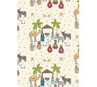 Simply Sew Crafty™ 100% Cotton Makower Fabric - Christmas Designs - Sold per metre/Half metre (Nativity Scene on Cream, 1 Metre)