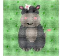Simply Sew Crafty Anchor 1st Kit First Cross Stitch, Long Stitch, Tapestry - Children First Sewing Learner Fabric Kit (Hattie - Long Stitch)