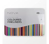 Simply Sew Crafty Nova Premium Sketching, Writing, Drawing,Pencils, Faric Paints and Markers (48 Pcs Coloured Fineliners)